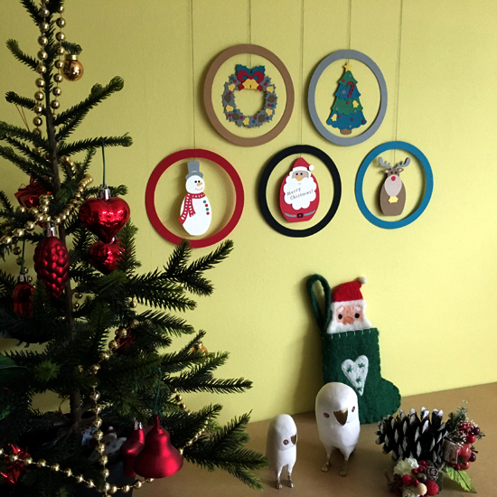 Xmasペーパーオーナメントのワークショップ