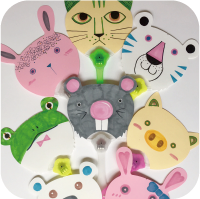 子ども向け　光る手作りうちわ　ワークショップ